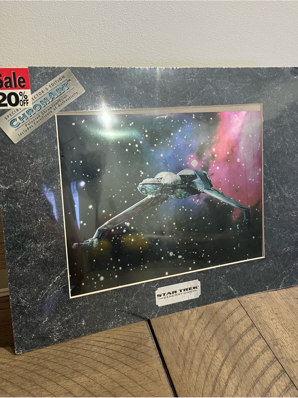 Star Trek Generations Klingon Bird Of Prey Chromart Sealed COA 1994 Zanart
